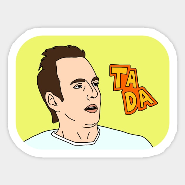 Arrested Development - Gob Bluth - Ta Da Sticker by Tomarto